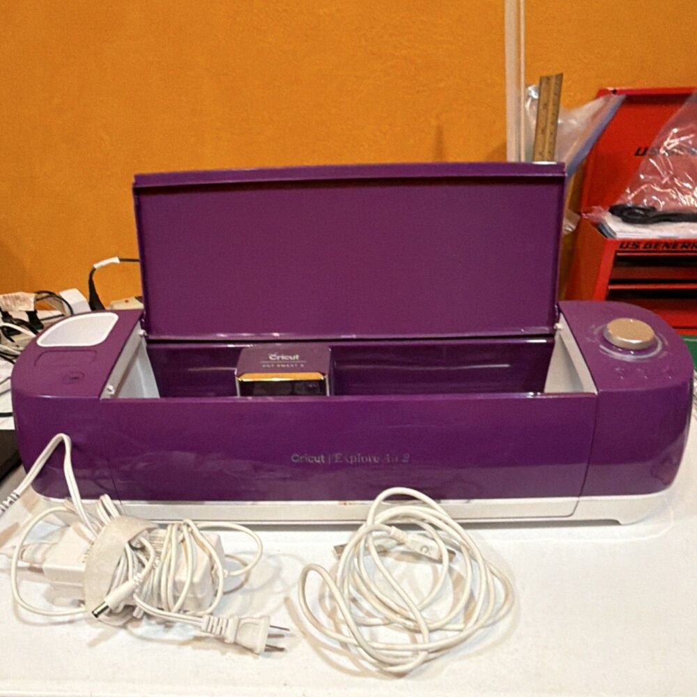 Cricut Explore Air 2 Purple Electronic Die Cutting Unit For Repair or For Parts